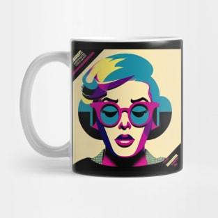 Pop Style Purple Lady Matte Mug